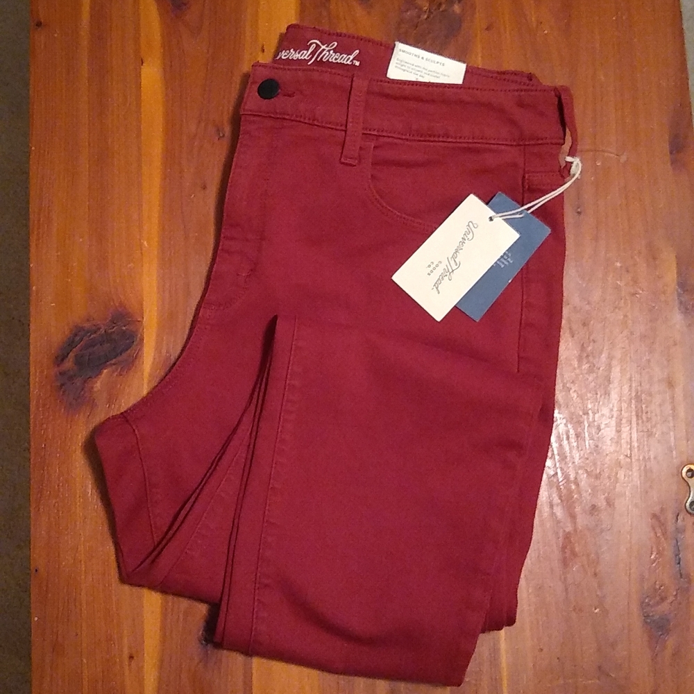 NWT Rust Red skinny jeans
